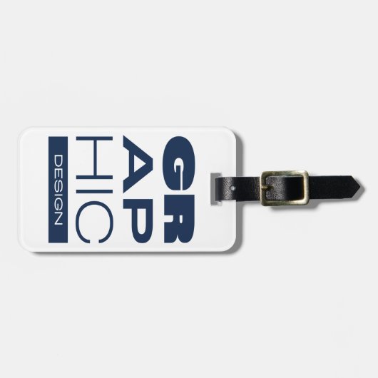 Kean MGC Grafikdesign Gepäckanhänger (Vorderseite horizontal)