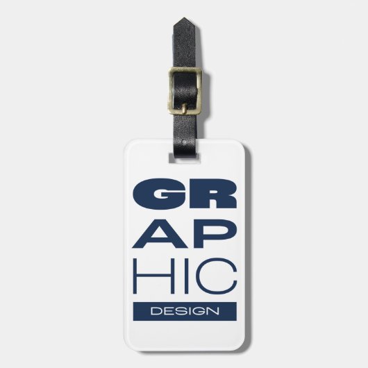 Kean MGC Grafikdesign Gepäckanhänger (Vorderseite vertikal)