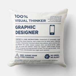 Kean MGC Graphic Design Care Label Kissen