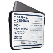 Kean MGC Graphic Design Care Label Laptopschutzhülle (Vorne Rechts)