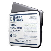 Kean MGC Graphic Design Care Label Laptopschutzhülle (Vorderseite Links)