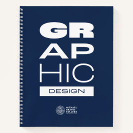 Kean MGC Graphic Design Spiral Notebook Notizblock
