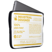 Kean MGC Industrial Design Care Label Laptopschutzhülle (Vorne Rechts)