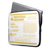 Kean MGC Industrial Design Care Label Laptopschutzhülle (Vorderseite Links)