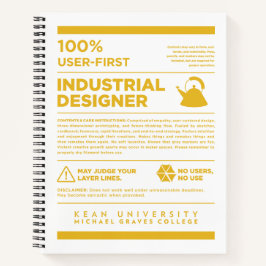 Kean MGC Industrial Design Pflegeetikett Notizblock
