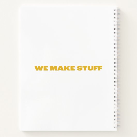 Kean MGC Industrial Design Spiral Notebook Notizblock (Rückseite)