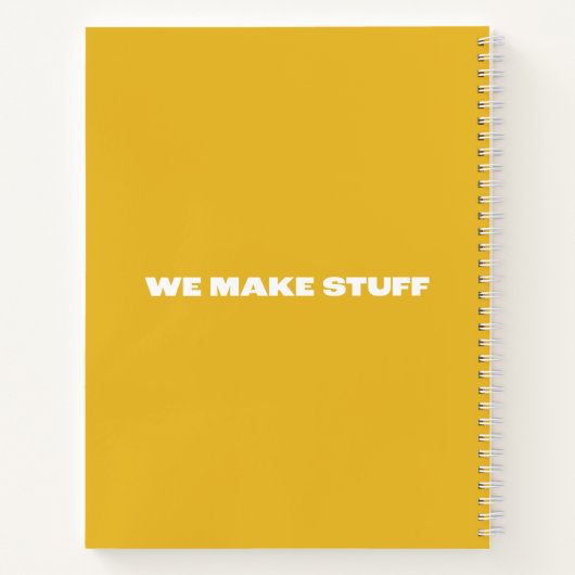 Kean MGC Industrial Design Spiral Notebook Notizblock (Rückseite)