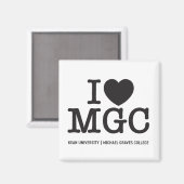 Kean MGC Michael Graves College Magnet (Vorderseite/Rückseite)