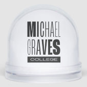 Kean MGC Michael Graves Uni Schneekugeln (Vorderseite)