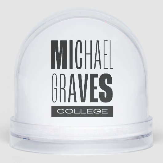 Kean MGC Michael Graves Uni Schneekugeln (Vorderseite)