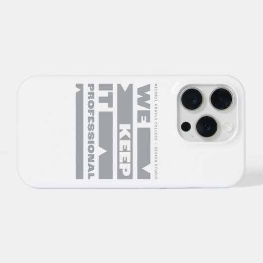 Kean MGC Wir Behielt es Beruflich iPhone Hülle (Rückseite (Horizontal))