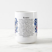 Keane, der Ursprung, die Bedeutung und das Wappen Kaffeetasse (Mittel)