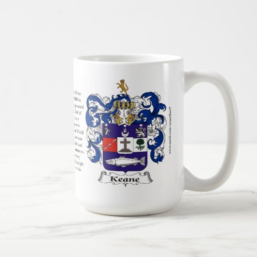 Keane, der Ursprung, die Bedeutung und das Wappen Kaffeetasse (Rechts)
