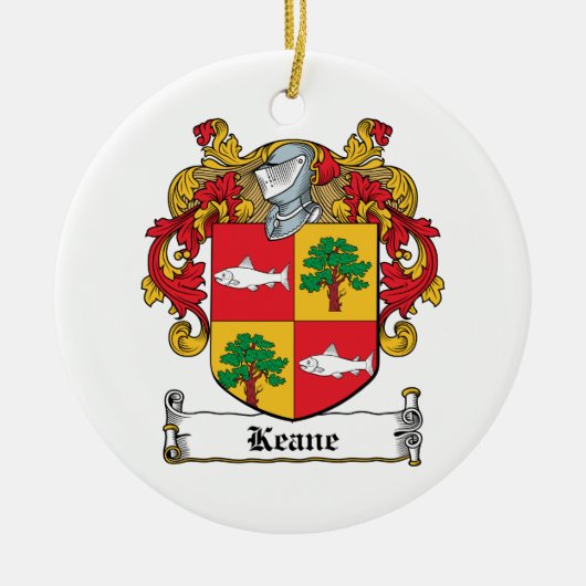 Keane Familienwappen Keramik Ornament (Vorne)