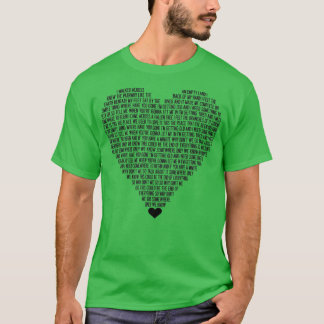 Keane Somewhere Only We Know Musik Lyrik Liebeslie T-Shirt