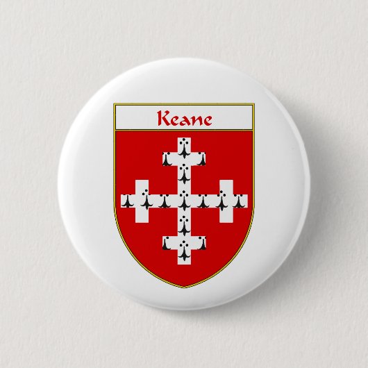 Keane Wappen/Familienwappen Button (Vorderseite)