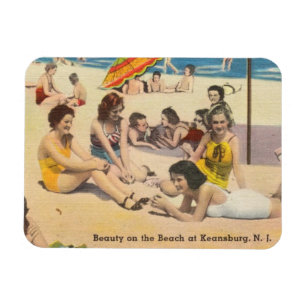 Keansburg, NJ Beachparty - Vintage Shore Magnet