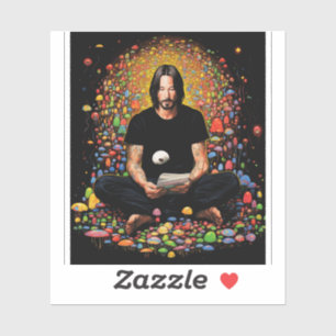 Keanu Reeves Zen Meditation Aufkleber