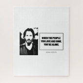 Keanu Reeves zitieren einfache weiße BG Puzzle (Vertikal)