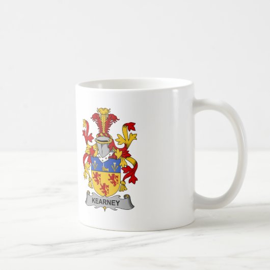 Kearney Familienwappen Kaffeetasse (Rechts)