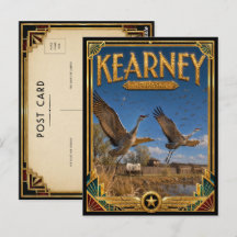 Kearney Nebraska Vintage Art Deco Goldenes Zeitalt