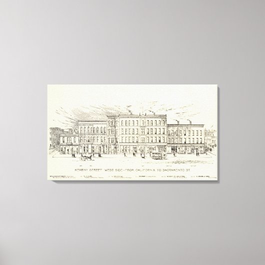 Kearny, Kalifornien und Sacramento West Side Leinwanddruck (Vorderseite)