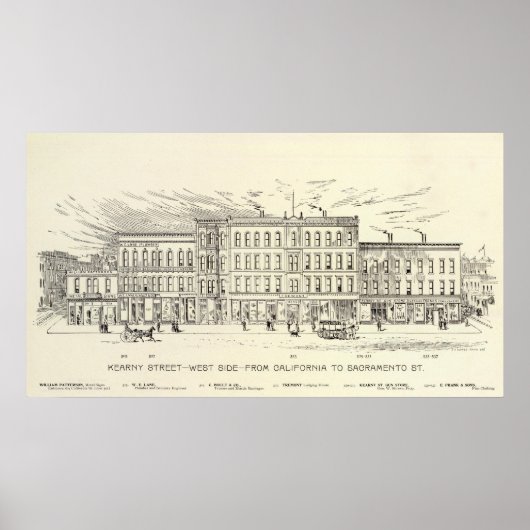 Kearny, Kalifornien und Sacramento West Side Poster (Vorne)