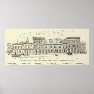 Kearny, Kalifornien- und Sacramentoostseite Poster