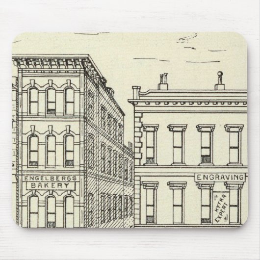 Kearny, Pine und California East Side Mousepad (Vorne)