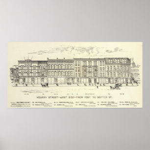 Kearny, Post und Sutter West Side Poster
