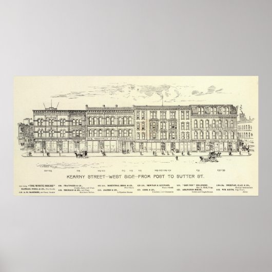 Kearny, Post und Sutter West Side Poster (Vorne)