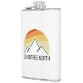 Kearsarge North New Hampshire Retro Flachmann (Links)