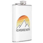 Kearsarge North New Hampshire Retro Flachmann (Rechts)