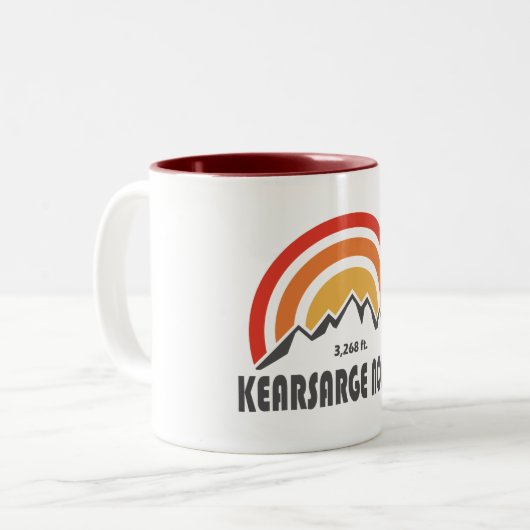Kearsarge North New Hampshire Zweifarbige Tasse (Vorderseite Links)