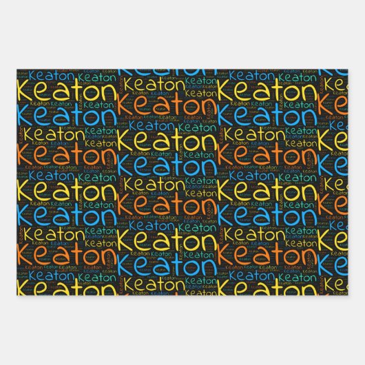 Keaton Geschenkpapier Set (Vorderseite 3)