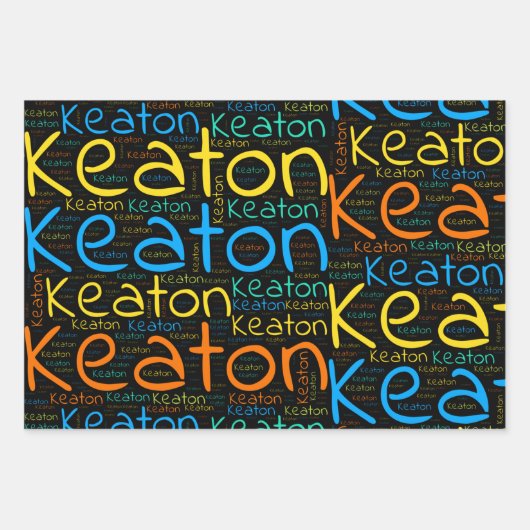 Keaton Geschenkpapier Set (Vorderseite 2)