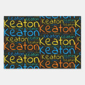 Keaton Geschenkpapier Set (Vorderseite)
