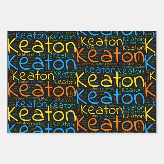 Keaton Geschenkpapier Set (Vorderseite)