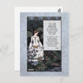 Keats "La Belle Dame" Viktorianische Postkarte (Vorne/Hinten)