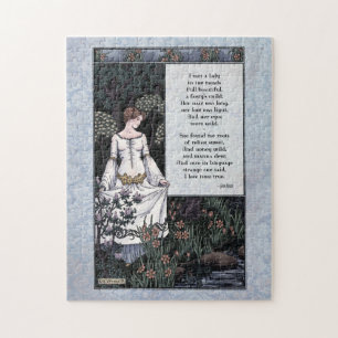 Keats "La Belle Dame" viktorianisches Kunstgedicht Puzzle