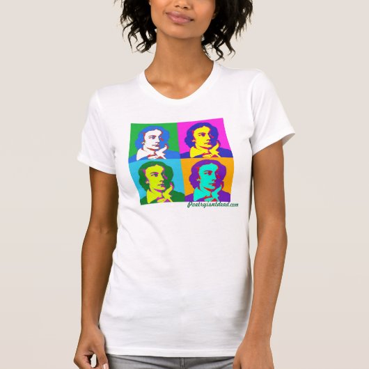 Keats Pop-Kunst-T - Shirt (Marine) (Vorderseite)