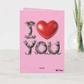 Keats Valentine's Day Card Feiertagskarte (Rückseite)