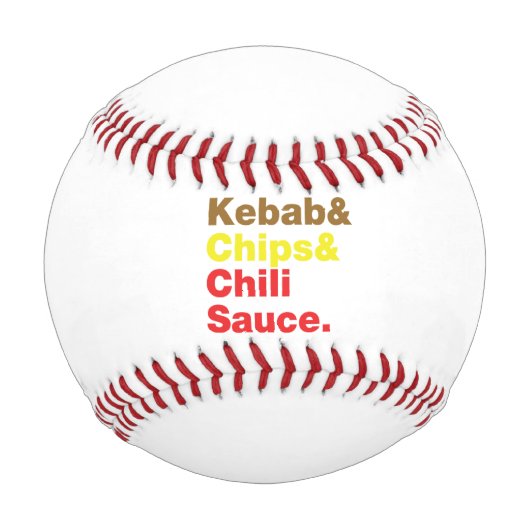 Kebab & Chips & Chili Sauce. Baseball (Vorderseite)