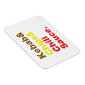 Kebab & Chips & Chili Sauce. Magnet (Rechte Seite)