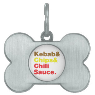 Kebab & Chips & Chili Sauce. Tiermarke