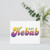 Kebab, essen postkarte (Stehend Vorderseite)