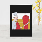 Kebab Koch Karte (Gelbe Blume)