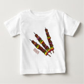 Kebab- oder kabob-Cartoon-Abbildung Baby T-shirt (Vorderseite)