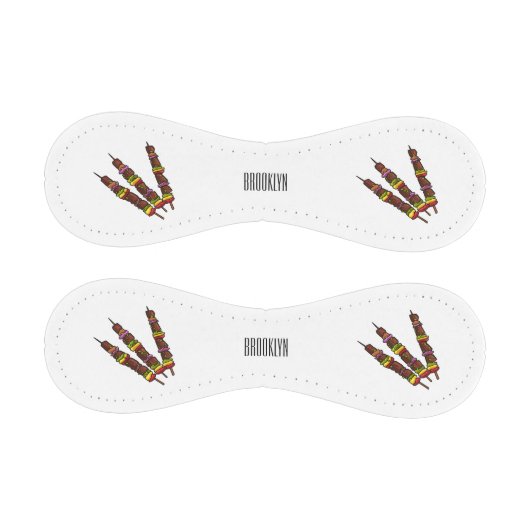 Kebab- oder kabob-Cartoon-Abbildung Baseball (Paneele)