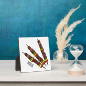 Kebab- oder kabob-Cartoon-Abbildung Fotoplatte (InSitu)